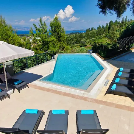 Julie Christie - Pool - Amazing Seaview Villa Kontokali